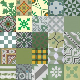 Patchwork green