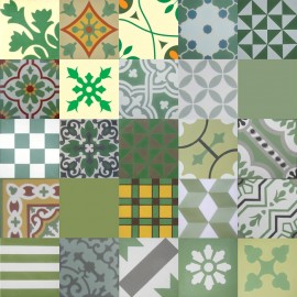 Patchwork green