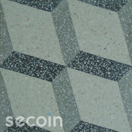 Encaustic Terrazzo tile TA660 (S834, S800, S830, white stone
