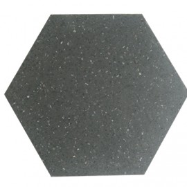 Hexagon Terrazzo tile THEX (S8.1 & black chip)
