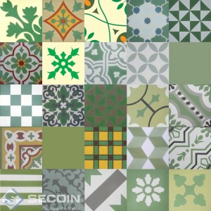 Patchwork green