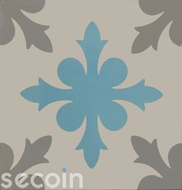 Encaustic cement tile A947 (S834,S7.6,S37)