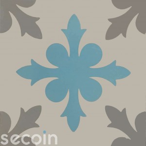 Encaustic cement tile A947 (S834,S7.6,S37)