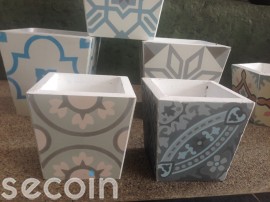 Chậu Bông lục giác 1