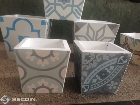 Chậu Bông lục giác 1