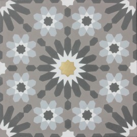 Brass inlaid tile NEGRA 26