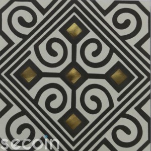 Brass inlaid tile AC 637