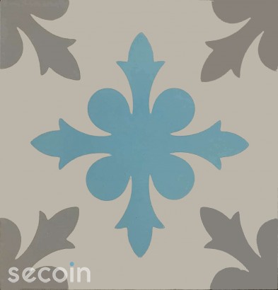 Encaustic cement tile A947 (S834,S7.6,S37)